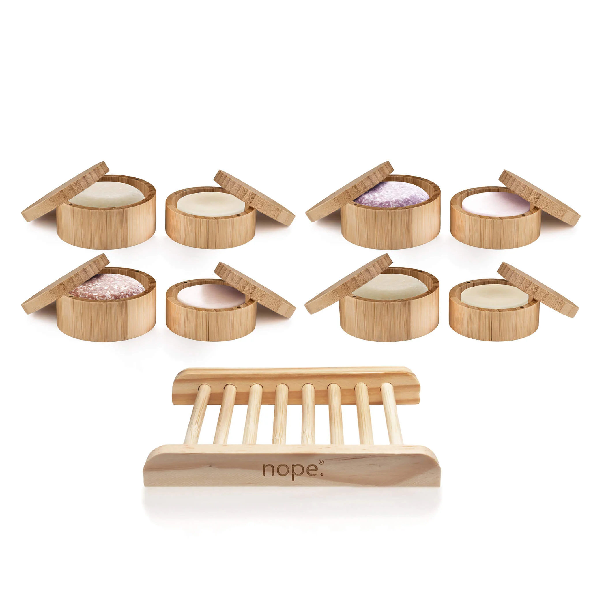 shampoo & conditioner bar bamboo gift set.